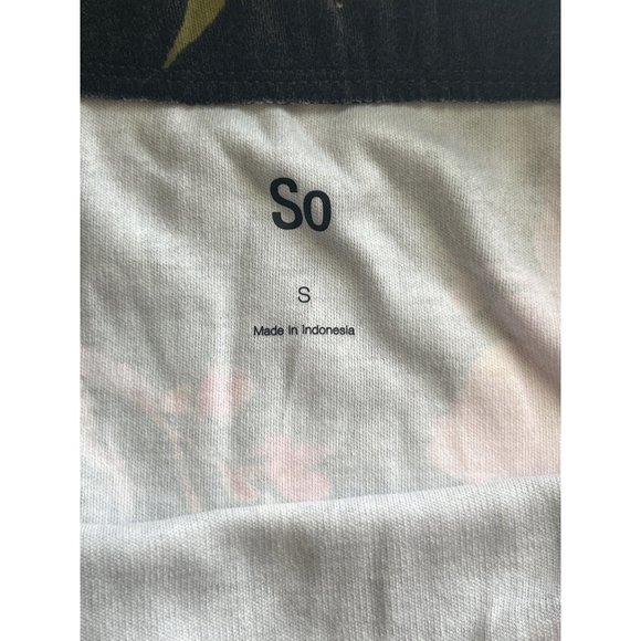 SO Juniors Gray & Orange Ruffled Hem Mini Skirt, Size Small - Picture 3 of 7